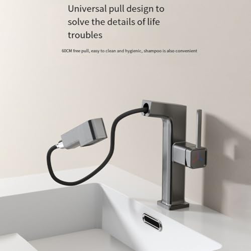 Grifo extractor para cuenca que soluciona la falta de espacio en el lavabo 4