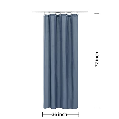 Image of ALYVIA SPRING Stall Waterproof Shower Curtain or Liner Stone Blue, 36x72