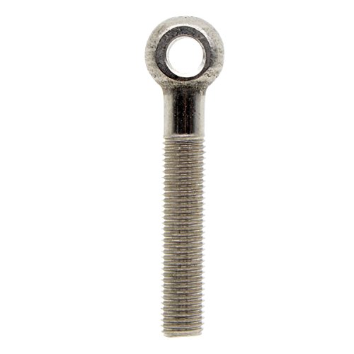 Image of M16 x 100mm Eye Bolts 304 Stainless Steel Machinery Shoulder Lifting Screws Silver Tone, 2Pcs