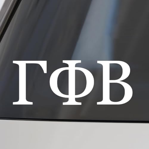 Image of Sorority Shop Gamma Phi Beta Car Decal Sticker- Greek Letters Design, Officially Licensed Gamma Phi Beta Sorority Window Sticker