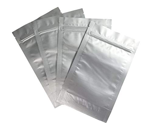 7.5 mm Mylar-Beutel/Beutel - mehrere Größen, echte, geruchsdichte Aluminiumfolie ausgekleidete Tasche für langfristige Lebensmittel, Kräuter, Aufbewahrungsbehälter (50) (12.7 x 20.3 x 7.6 cm) Cover