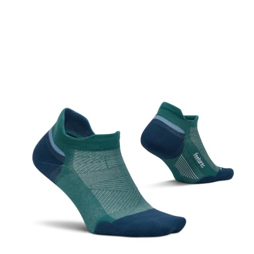 Image of Feetures Elite Max Cushion No Show Tab - Running Socks for Men & Women, Athletic Compression Socks, Moisture Wicking