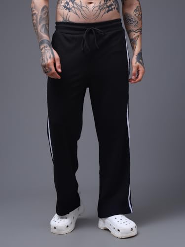 Image of Men's Loose Fit Side Tape Trackpants