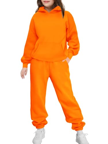 Image of Arshinet Girls 2 Piece Outfits Oversized Sweatshirt and Sweatpant Sweatsuit