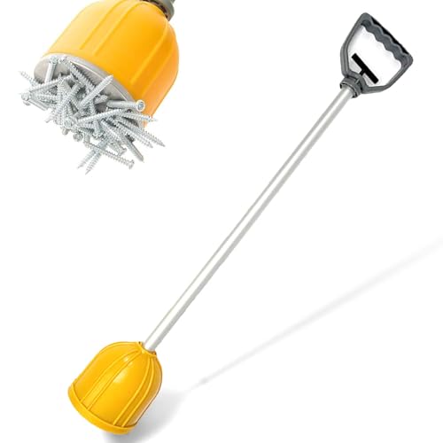 Magnetic Pickup Tool - Heavy Duty Nail Magnet Sweeper with Quick Release