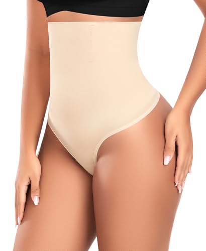 Image of Werena Thong Shapewear for Women Mid High Waisted Shaper Panties Girdle