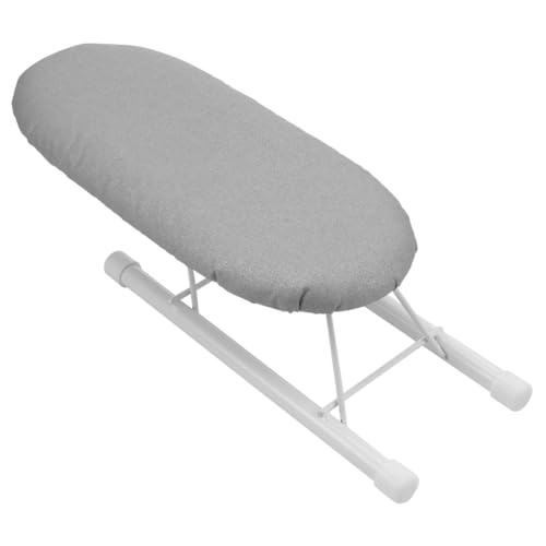 CHILDWEET 1個 折りたたみアイロン台 弾性のある 衣類スチーマー 折りたたみボード アイロン台のパッド ポータブル アイロンマット アイロンアクセサリー ミニアイロン台 鋼管 Silver