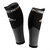Manchons de compression pour mollet pour athlètes qui protègent contre les blessures et améliorent la performance (L Noir)
