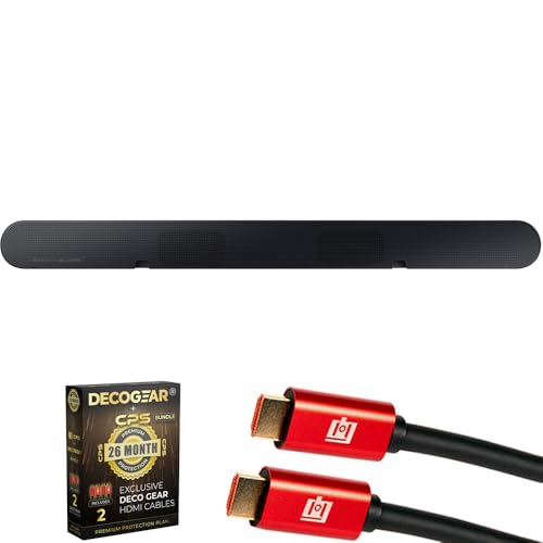 Image of Samsung HW-S60D S-Series 5.0ch. Wireless Dolby Atmos Soundbar w /Q-Symphony (2024) Bundle with 2X 4K HDMI Cable & Deco Gear CPS Exclusive 26 Month Protection Pack (BEACH-CPS-26500)