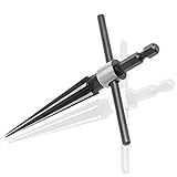 Muye Taper Reamer 3.18-12.7mm Hex Shank Reamer Fluted Hand Held Steel Bridge Pin Hole Chamfer...