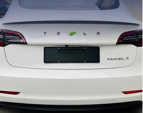 Image of for Tesla Tailgate Letters Decal Rear Trunk Logo Emblems, 3M Adhesive Compatible with Model 3 Y S X (Silver)