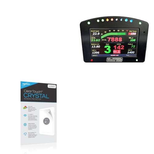 BoxWave Screen Protector Compatible with Microtech Pro Dash Logger Gen2 (5 in) - ClearTouch Crystal (2-Pack), HD Film Skin - Shields from Scratches