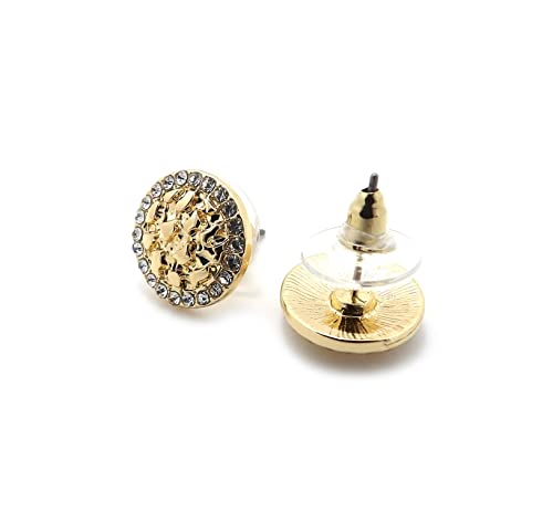 Unisex Round, Africa Nugget Earring Cookie Earring Surgical Steel Post Stud Earring2