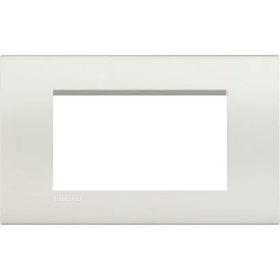 Bticino Piatto Livinglight, Bianco, 4 moduli, forma rettangolare