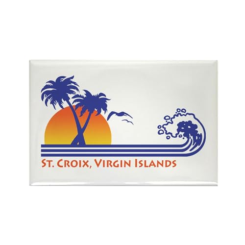 Imán rectangular CafePress St. Croix 3x2 pulgadas