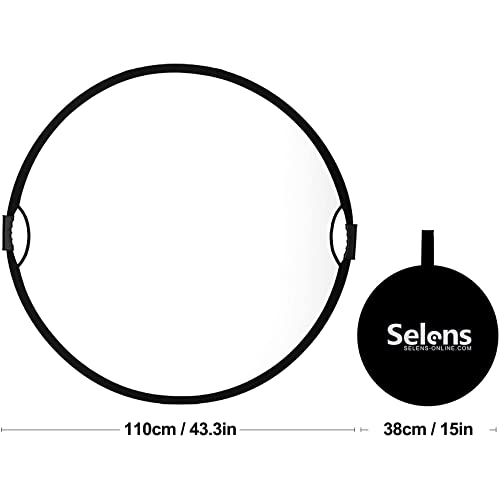 Selens - Riflettore pieghevole 5 in 1, con