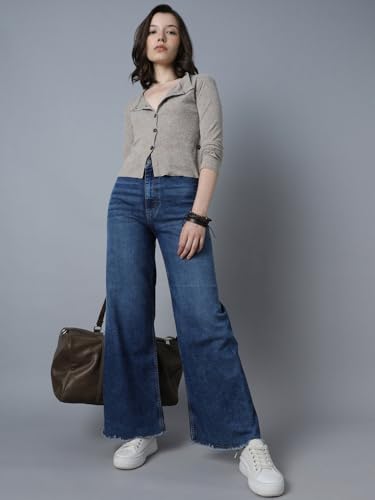 Image of HIGH Star Women's Straight Fit Mid Rise Jeans