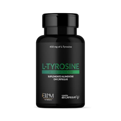 L-Tirosina 450mg ELLYM NUTRITION 60 Cápsulas Suplemento de Aminoácido