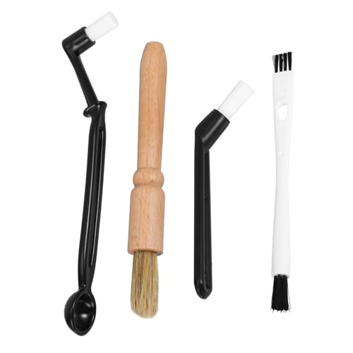 Hemobllo 4Pcs Coffee Machine Cleaning Brush Convenient Coffee Brush with Thick Handle for Coffee Grinder Machine Portable and Sturdy Design for Easy Use