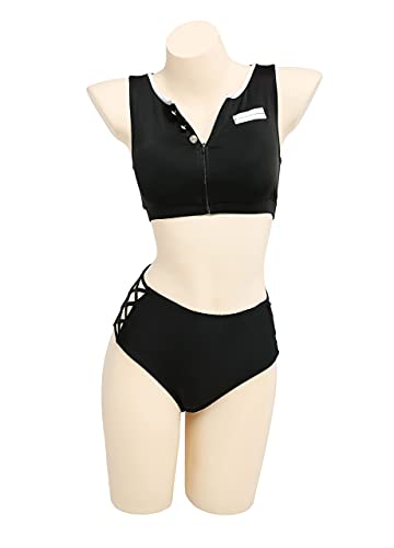 haikyuu Womens Bikini Set with Cover up Swimsuit Anime Style Bathing Suit Japanese Cartoon Swimwear4