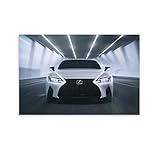 Poster de voiture Lexus IS 350 F - Impression sur toile moderne pour chambre à coucher - 50 x 75 cm Poster de voiture Lexus IS 350 F - Impression sur toile moderne pour chambre à coucher - 50 x 75 cm