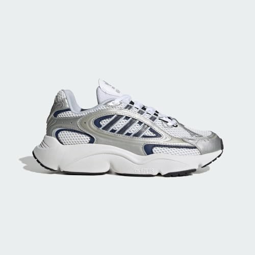 adidas Womens Ozmillen Metallic Lace Up Sneakers Shoes Casual - Silver - Size 8.5 M2