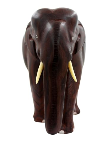 Image of ELEPHANT - WOODEN SHOWPIECE - ROSEWOOD (HANDMADE) (6 INCH)