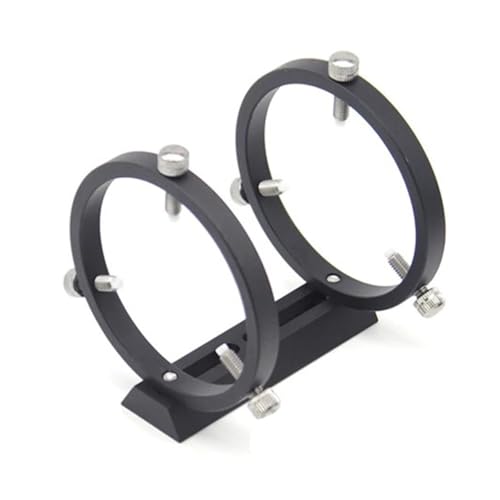Soporte de anillos guía para telescopio astronómico de 65mm con mini placa de 100mm de metal
