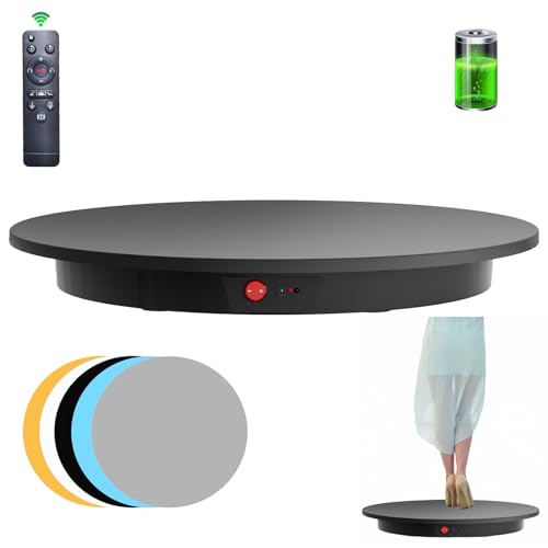 JAYEGT Motorized Rotating Display Stand,350Lbs Load,360 Degree Electric Rotating Turntable