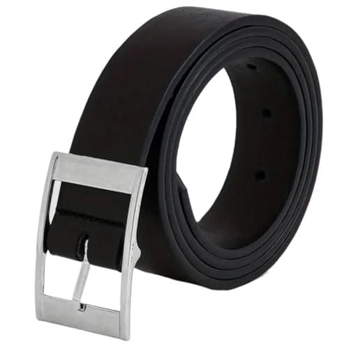 Belts for Men Belt A Belt for Men, Simple and Versatile, Needle Buckle, Personalized Decoration(120cm,Black)