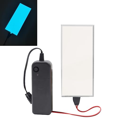 Image of Electroluminescent EL Panel Light, DIY EL Light Cuttable Paper for Decoration /Cosplay /Funny Birthday Parties /Horror Theme Parties /Pumpkinhead (1, Ice Blue)