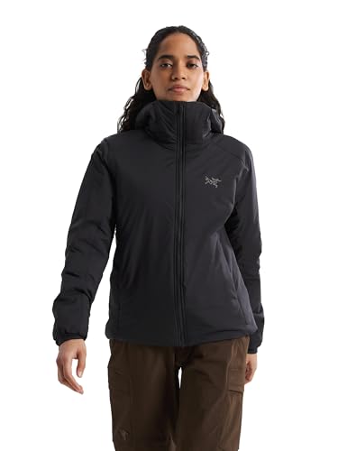 Arc'teryx Atom SV Hoody | Insulated Womens Hiking Jacket - Hooded Lightweight Hiking Gear - Fall, Winter Jackets For Women | Black, Medium