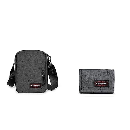 EASTPAK Taschen/Rucksäcke/Koffer The One Shoulder Bag black denim (EK04577H) NS grau & Crew Single Porte-monnaie, 13 cm, Gris (Black Denim)