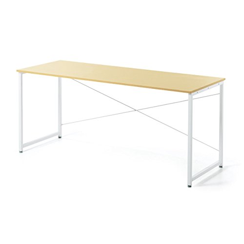 Amazon | サンワダイレクト シンプルワークデスク 幅160cm×奥行60cm