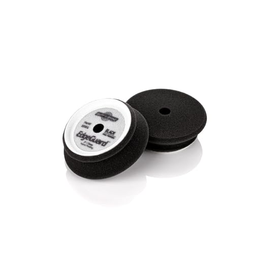 Image of Buff and Shine - EdgeGuard Foam Buffing Pads - Black - 3 inch Finishing Pad - Pack of 2