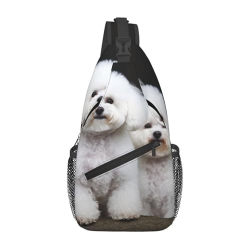 Bolso Cruzado Bichon Frise para Hombre y Mujer