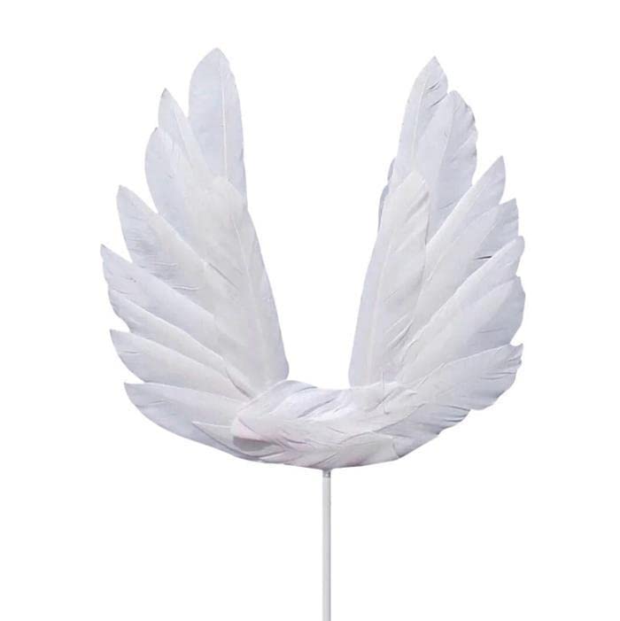 Lot de 5 décorations de gâteau en forme d'aile d'ange pour anniversaire, fête prénatale,...