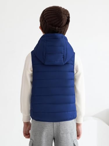 Image of Haloumoning Boys Puffer Vest Kids Sleeveless Zip Up Jackets