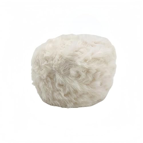 人工毛皮毛糸 2巻セット・純色デザイン・チャンキーふわふわ・かぎ針編み用・秋冬向け・1巻100g | ソフトファー糸・ミンクファー糸 (064)