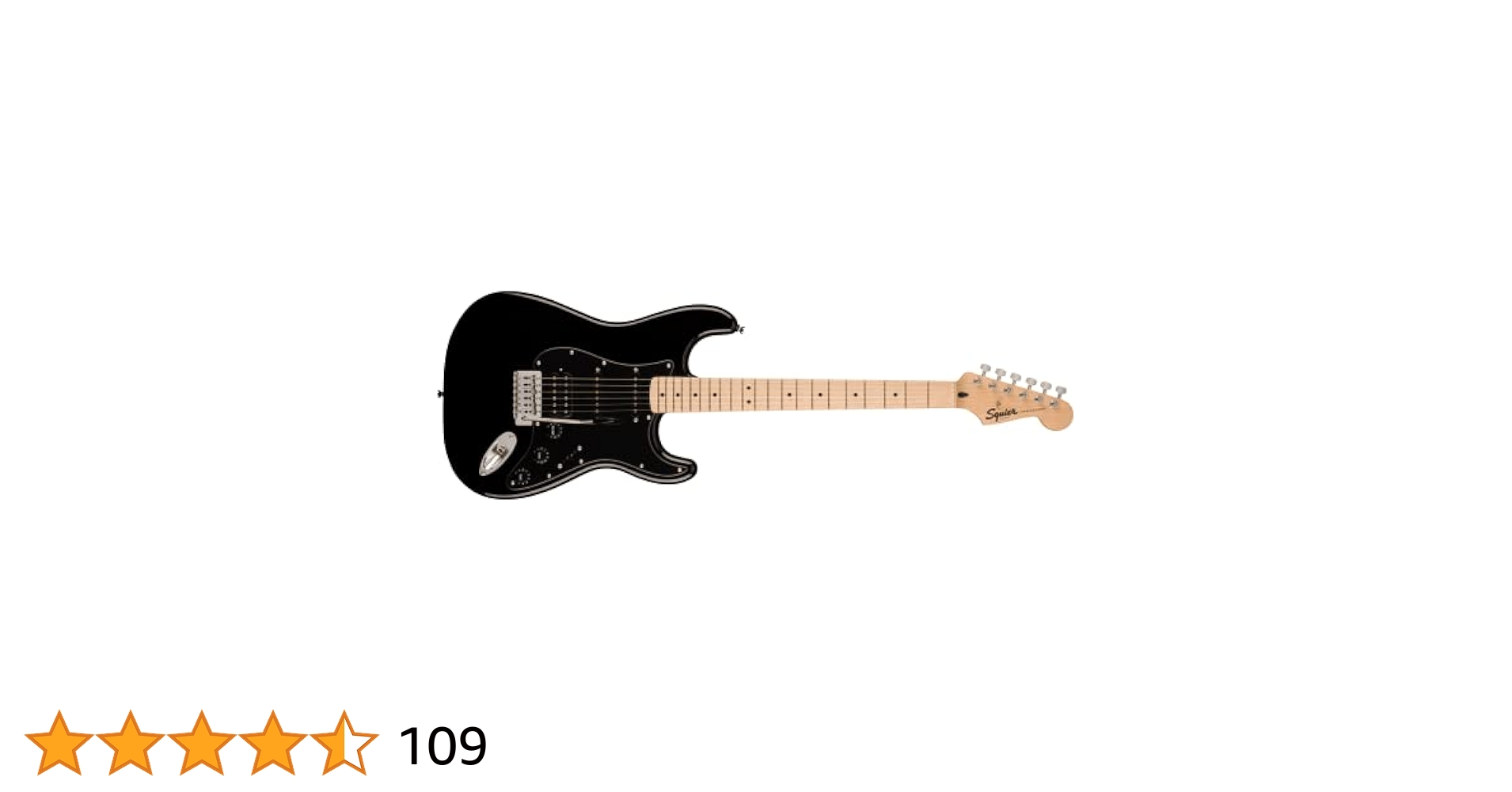 人気のSquier by FENDER ストラト 状態良し！ Squier by Fender SONIC STRATOCASTER Maple Fingerboard White