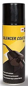 3M Silencer Coating Spray for Car and Bikes, Prevent Rust and Leak, Diesel wash Resistance (250ml, Black)
