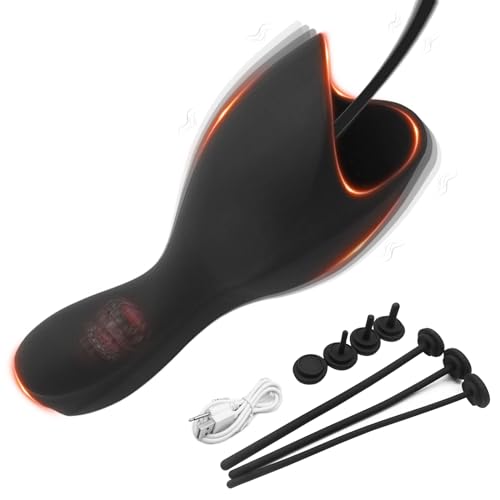2-IN-1 Prostata Vibration Männer,7er Sex Toyset Herren,Eichel Stimulator Mann & Harnröhrenvibrator Männer,Penis Plug Dilator Harnröhre Vibration Penis Vibrator,Masturbieren für Männer Elektrisch