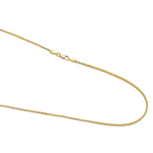 14K Yellow Gold Rope Chain Necklace for Women and Men 1.6mm/2.1mm/2.6mm/3.1mm 14K Solid Gold Necklace with lobster clasp2