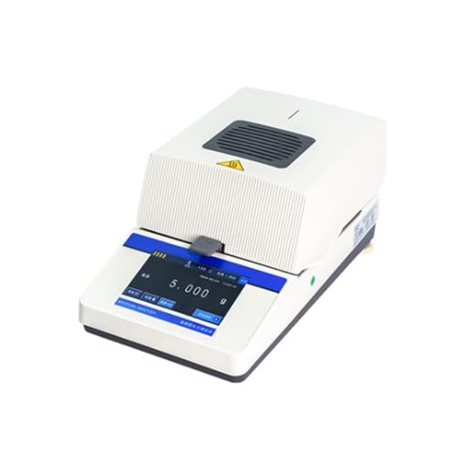 Halogen Rapid Moisture Meter 110g,0.01g/0.005g/0.001g Halogen Moisture Tester 110V 60Hz LCD Display (Accuracy :0.005g)