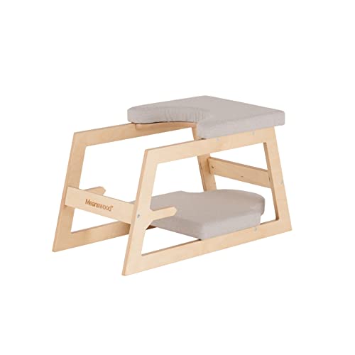 Meanwsood Kopfstandhocker Yoga stuhl Yoga hocker Fitnessbank Einfache und sichere Umkehrungen Made in Italy (Transparent Version)