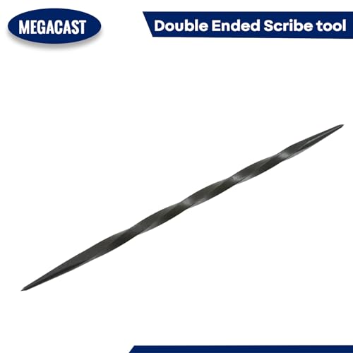 MegaCast High Precision Double Ended Steel Scribe and Etching Tool with Twist Grip, 6.5 Dual-Tip Metal Marking & Layout Tool for Craftsmen - Image 2