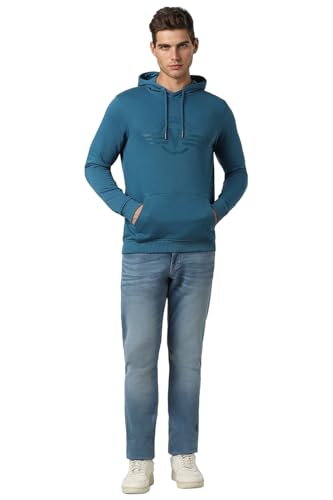 Image of Van Heusen Men Polycotton Hooded Neck Sweatshirt