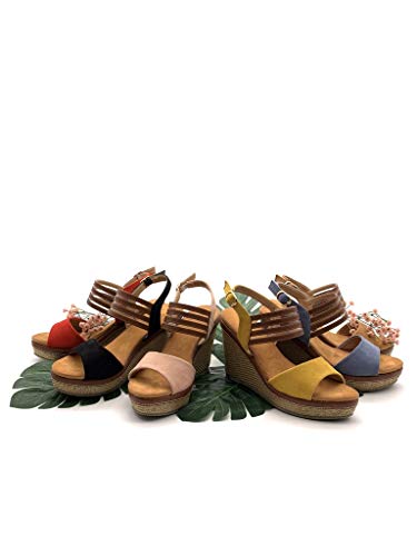 ANGKORLY - Scarpe Moda Sandali Zeppe Aperto