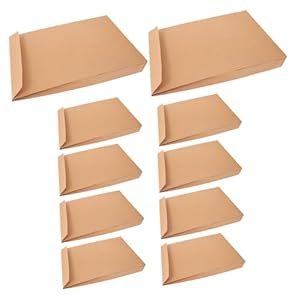 VILLCASE 10 Stück Kraftpapier Versandumschläge