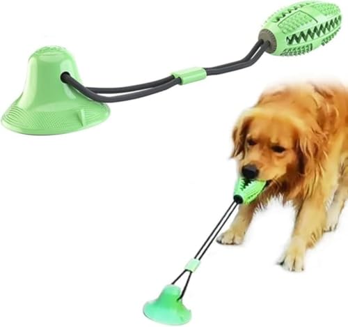 AZIEBAY 多目的犬用ロープおもちゃ| 噛む、引っ張る、ボール遊び| 娯楽と運動| 歯磨き| 小型犬から大型犬まで